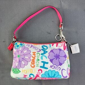 Coach Floral Graphic Print Multicolor Hobo Shoulder Bag NWT